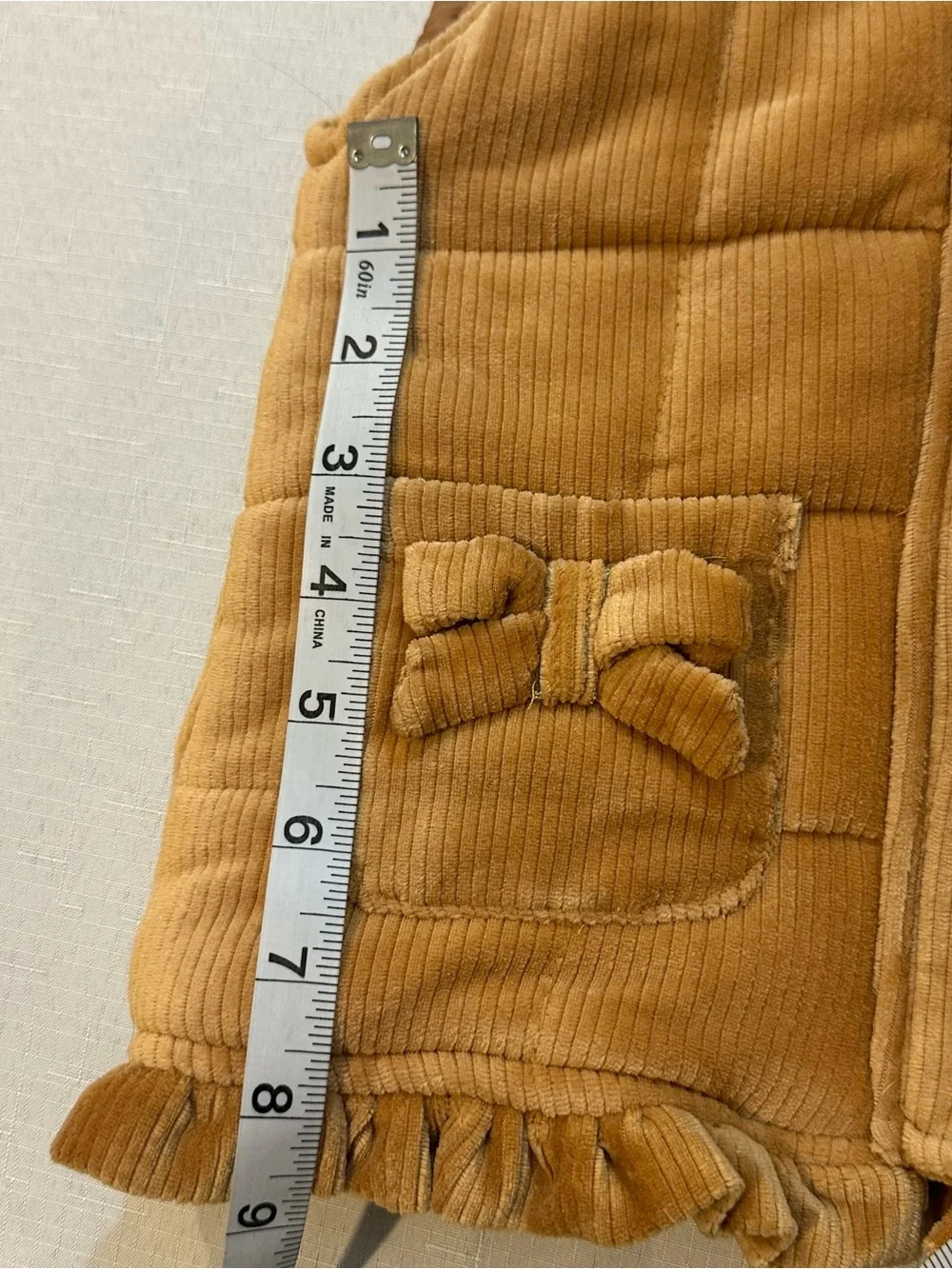 Nicole Miller Hooded Corduroy Puffer Vest Size 4